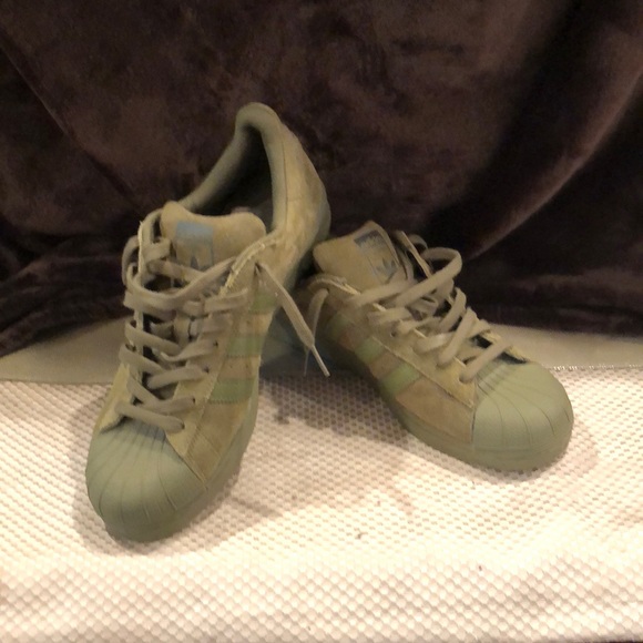 olive green shell toe adidas